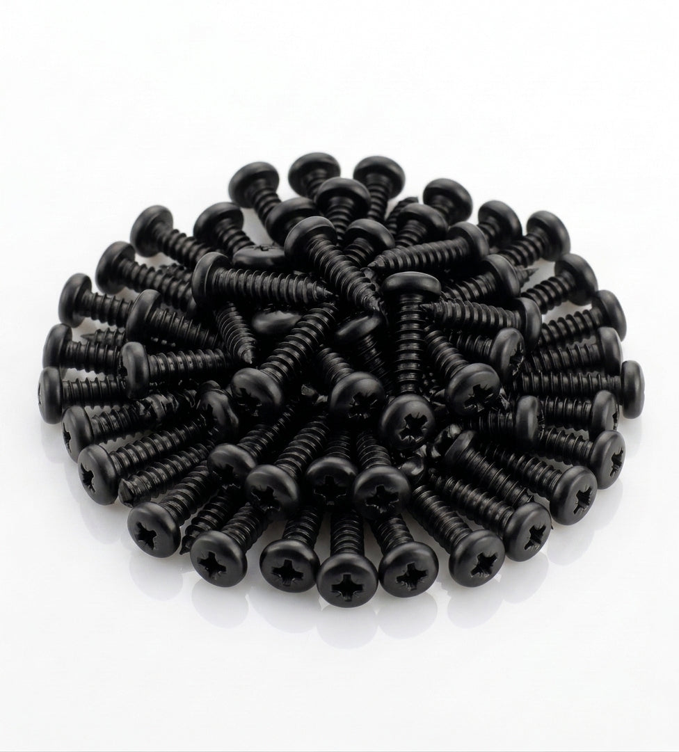 No. 12 × 30mm Pozi Pan Gutter Bracket Fixing Screw (100 Pack) — RAL 9005