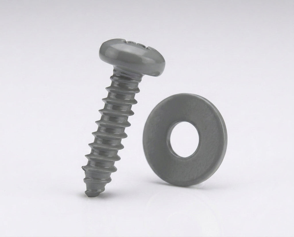 No. 12 x 30mm Box Gutter Fixing Screw & Washer Set (100pcs) — RAL 7037
