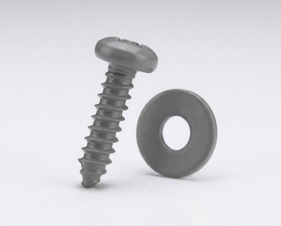 No. 12 x 30mm Box Gutter Fixing Screw & Washer Set (100pcs) — RAL 7037