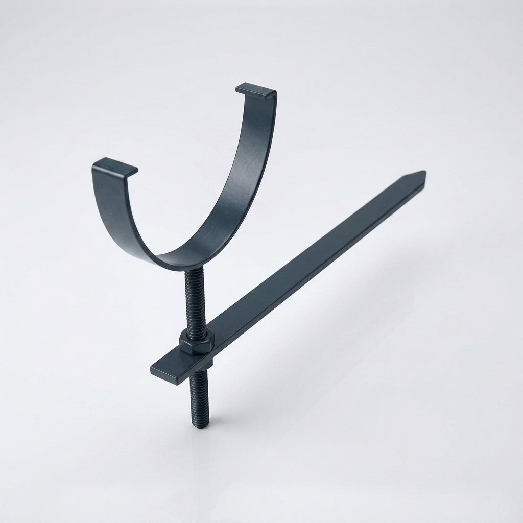 130mm Rise and Fall Gutter Bracket for Deepflow Aluminium System — RAL 7016