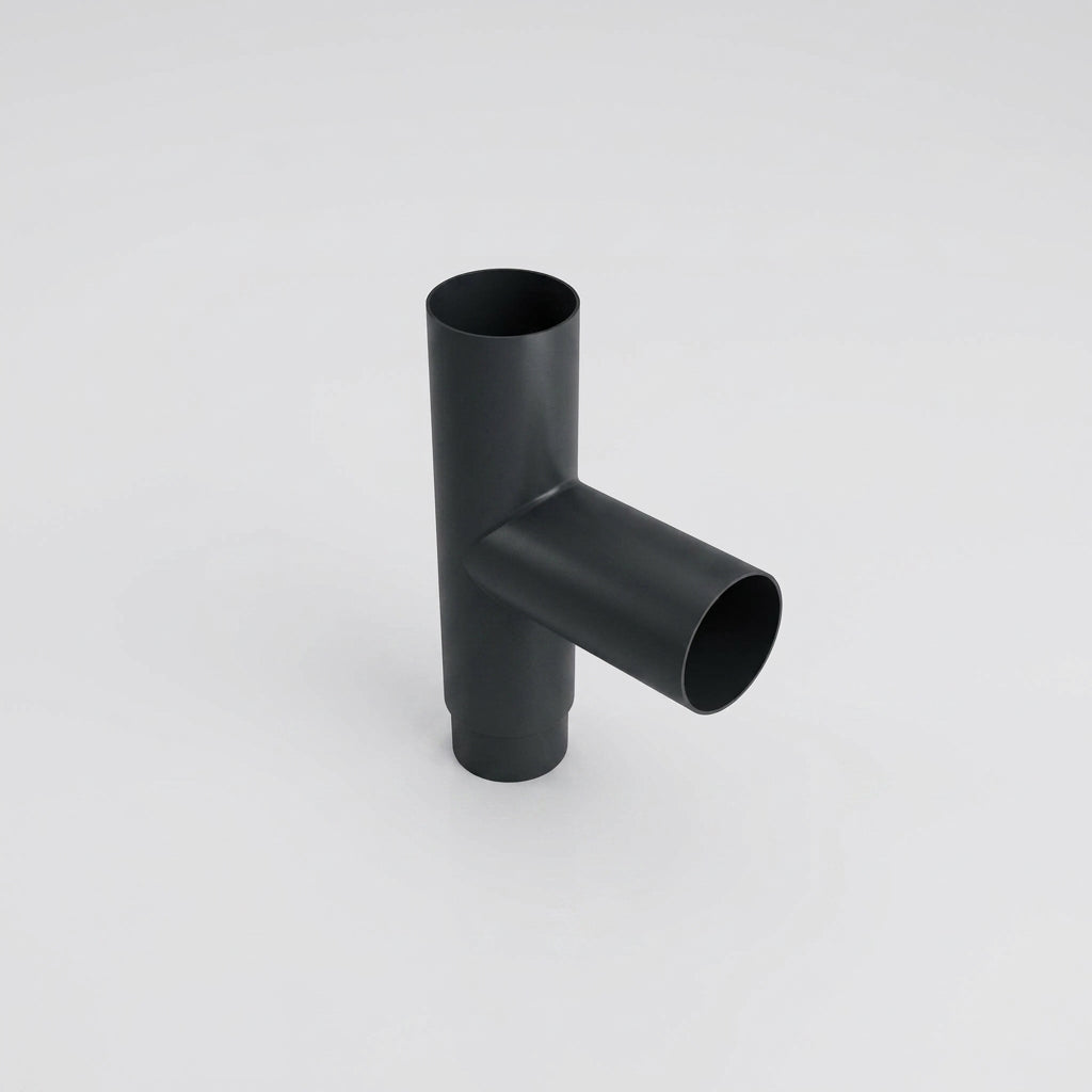 63mm Flush Joint Downpipe Branches – 92.5° or 112.5° Arms — RAL 7021 / 92.5 Deg