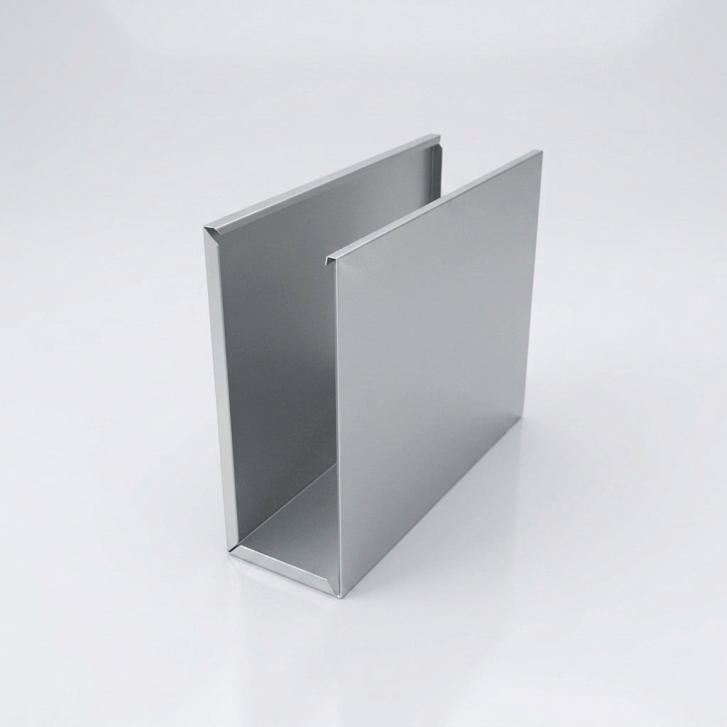 V Return Aluminium Fascia Board Gable Box Ends — RAL 9006