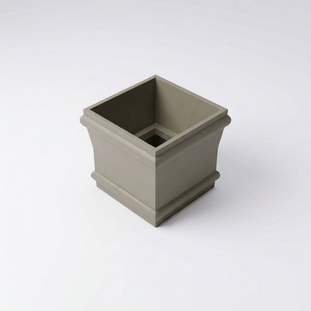 Traditional Downpipe Spare Socket 72x72mm Non-Eared — RAL 7036