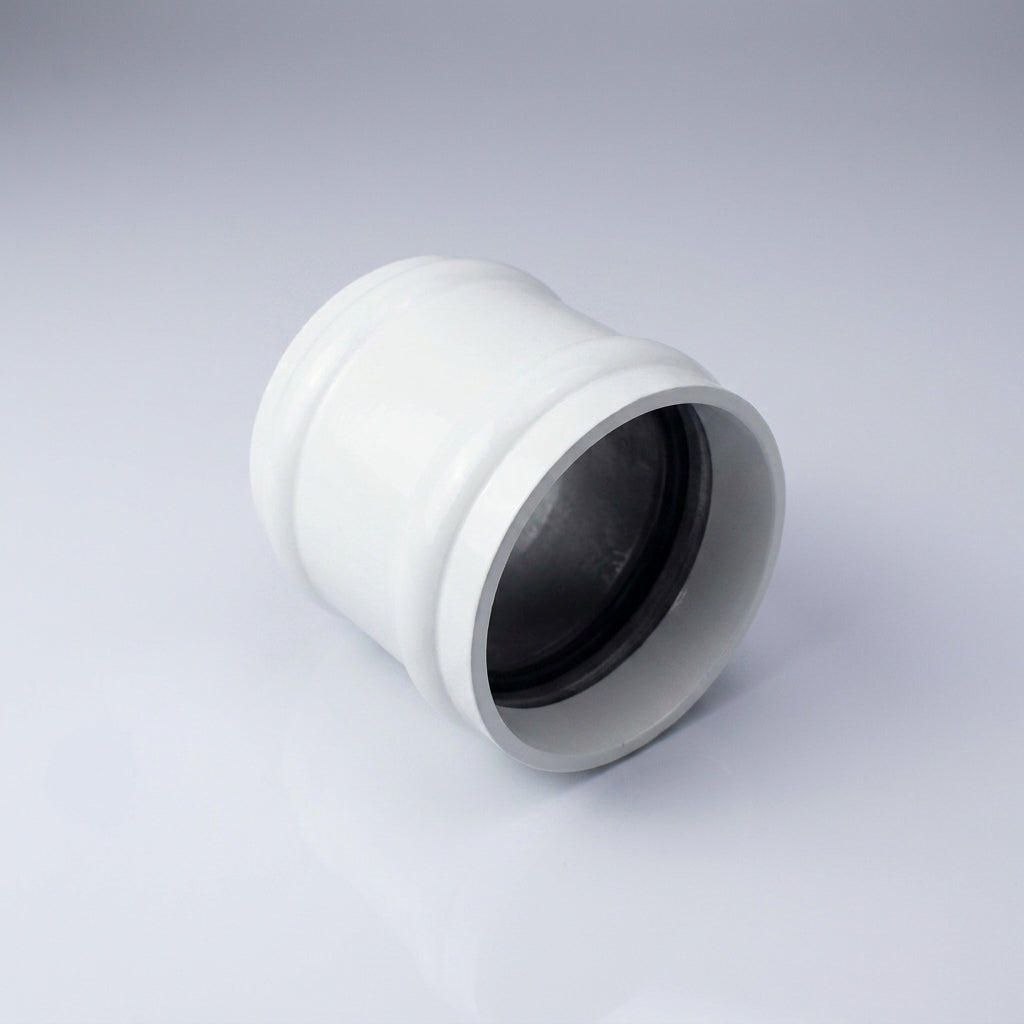 76mm Traditional Aluminium Downpipe Socket Non-Eared Spare — RAL 9016