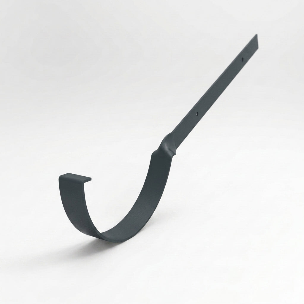 Half Round Aluminium Gutter Side Rafter Bracket 125mm — RAL 7016