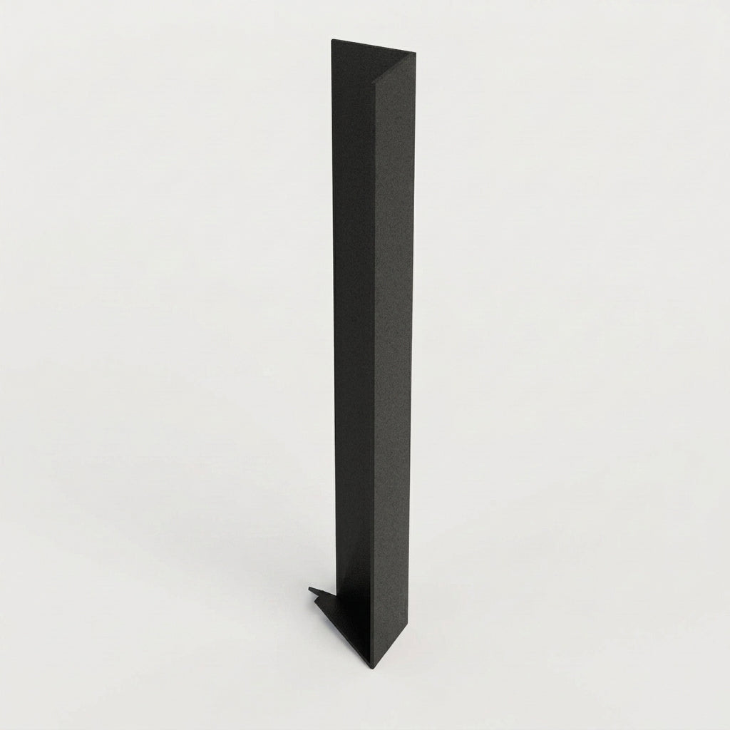 V Return Aluminium Fascia Angle Covers for Mitred Corners — Textured Black / 90 Deg External Angle