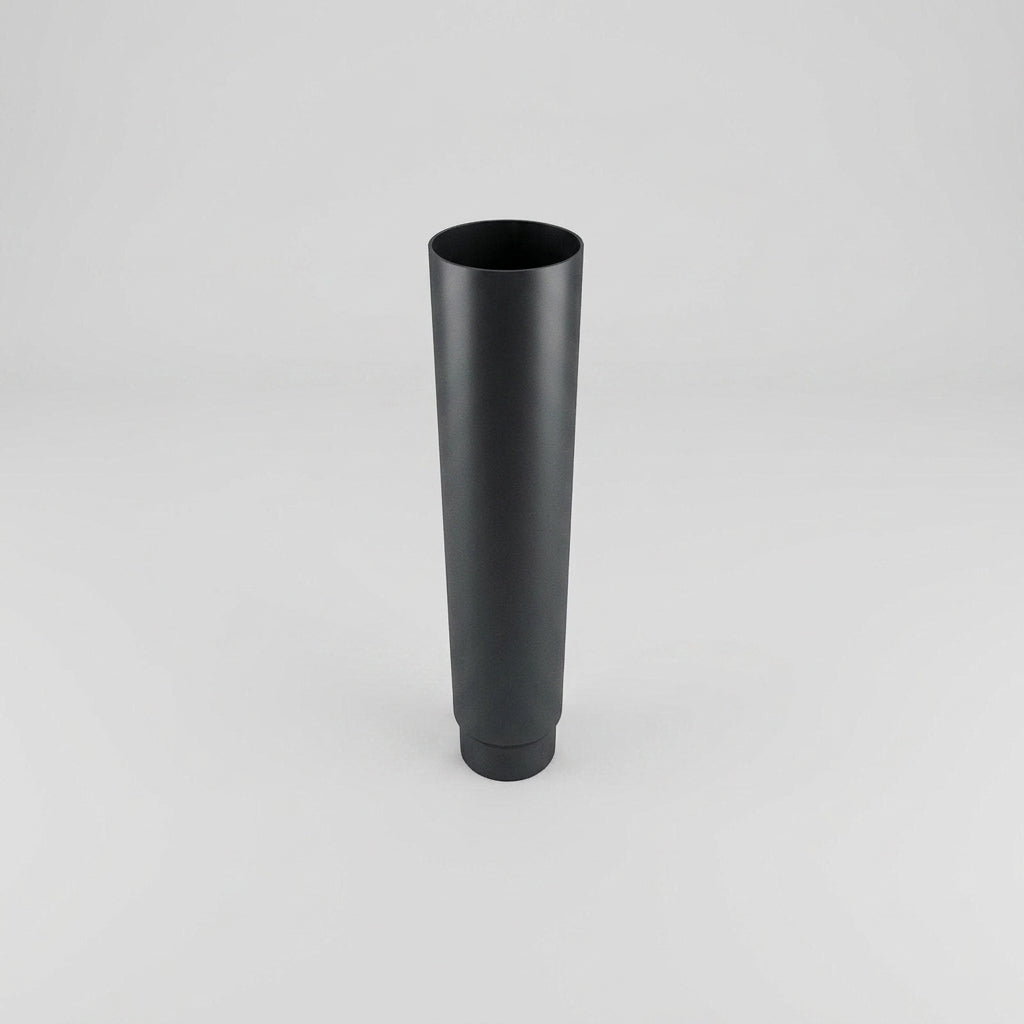 Aluminium Flush Joint Downpipe Sample — RAL 7021 / 63mmØ