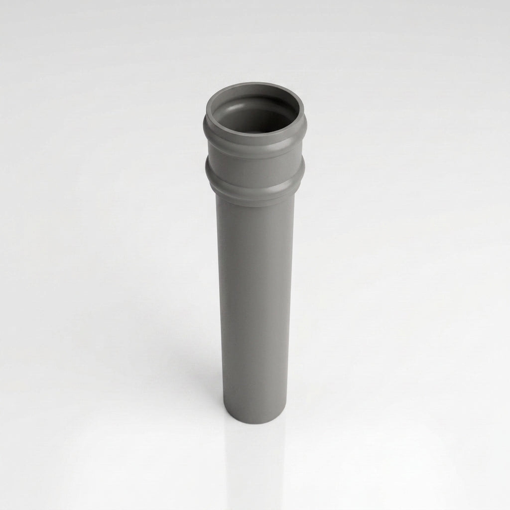 Traditional Non-Eared Downpipe 76mm Diameter × 3m Length — RAL 7037