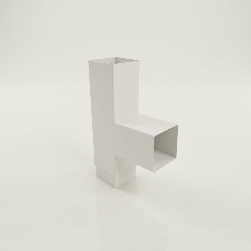 72x72mm Flush Joint Downpipe Branches — 92.5° & 112.5° — RAL 9016 / 92.5 Degrees