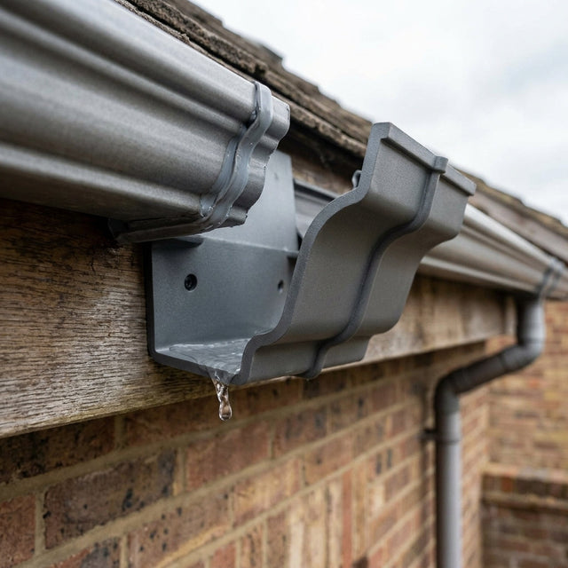 Aluminium Moulded Ogee Gutter Jointer 125 x 100mm Marine Grade