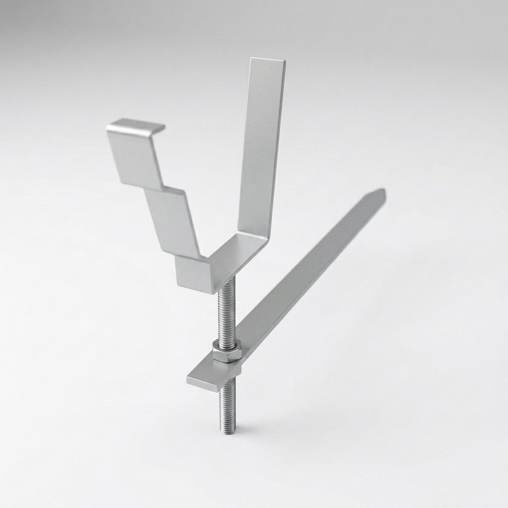 Moulded Ogee Gutter Rise and Fall Bracket 125 x 100mm — RAL 9006