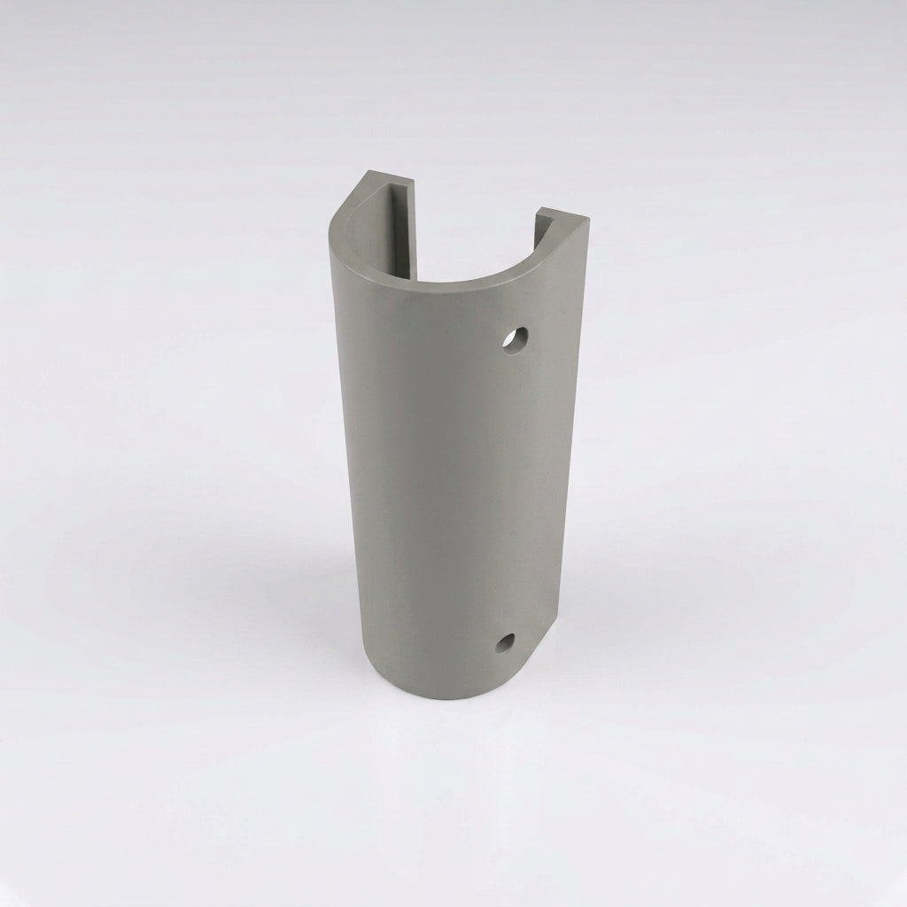 76mm Diameter Aluminium Downpipe Access Plate — RAL 7036
