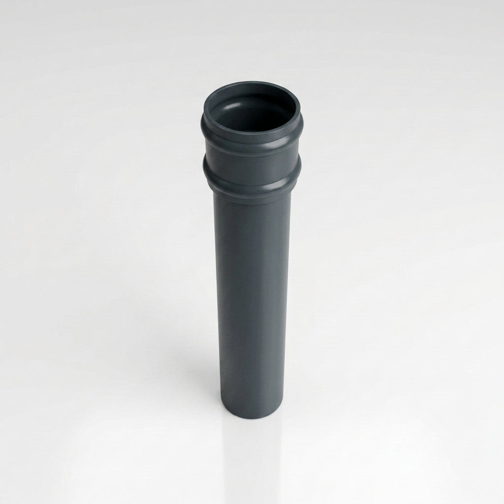 Traditional Non-Eared Downpipe 76mm Diameter × 3m Length — RAL 7016