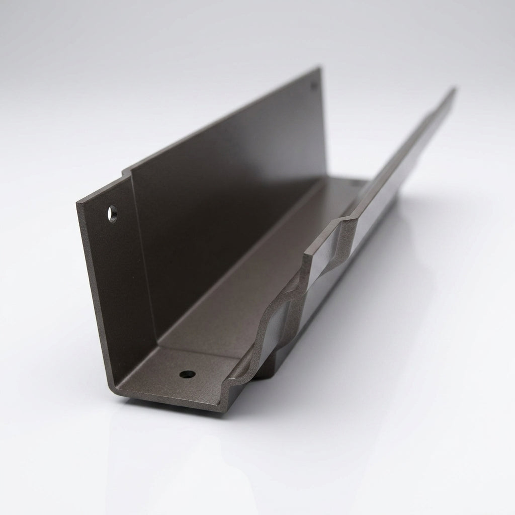 Moulded Ogee Aluminium Gutter Length 125 x 100mm x 1.83m (view 2)