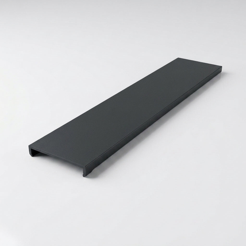 Aluminium Soffit Board Joint Cover — RAL 7021
