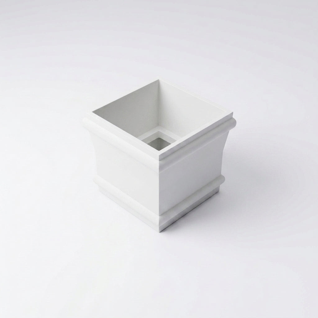 Traditional Downpipe Spare Socket 72x72mm Non-Eared — RAL 9016