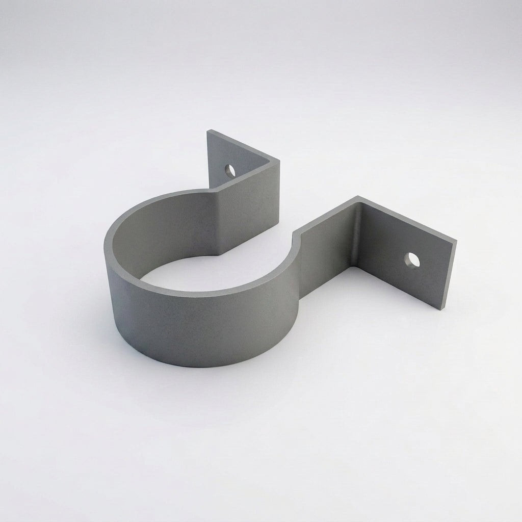 76mm Aluminium Downpipe Clip – Flush Joint — RAL 7037