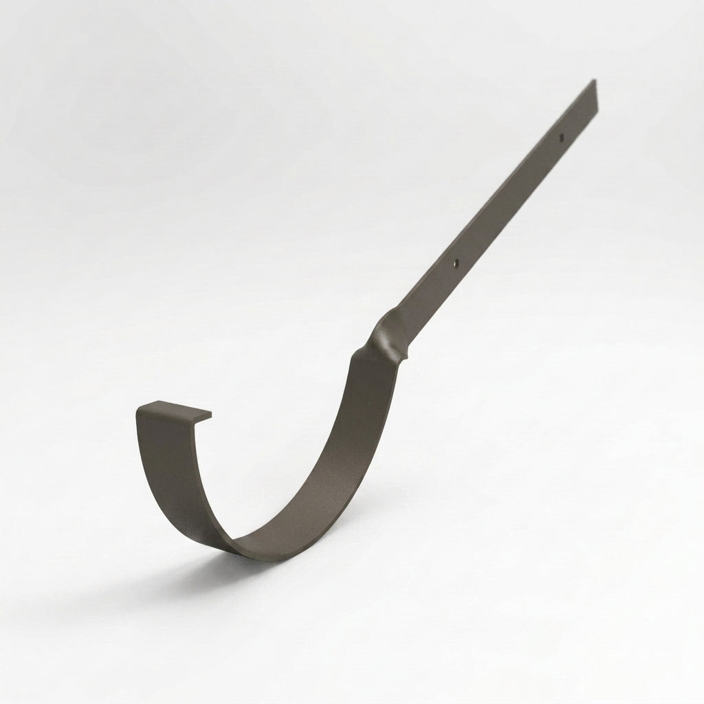 Half Round Aluminium Gutter Side Rafter Bracket 125mm — RAL 7022