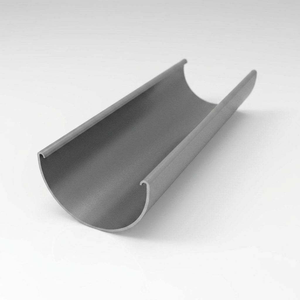 Half Round Gutter Sample – Aluminium (view 2)