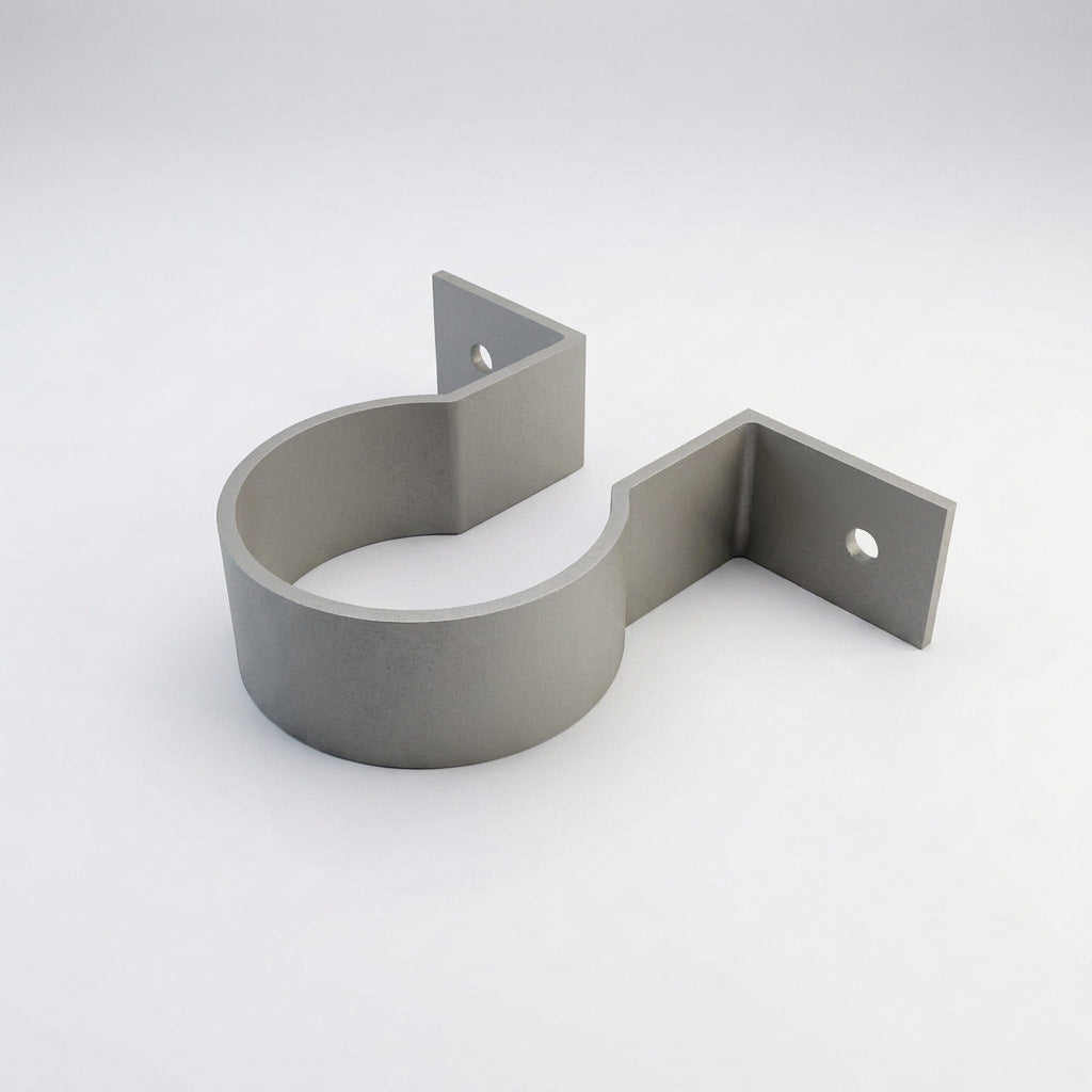 76mm Aluminium Downpipe Clip – Flush Joint — RAL 7036
