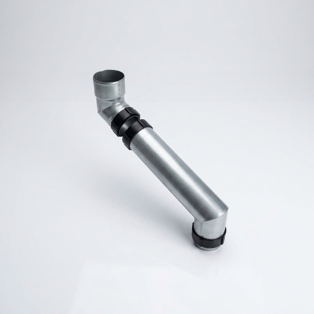 76mm Diameter Flush Joint Adjustable Swanneck Downpipe (view 2)