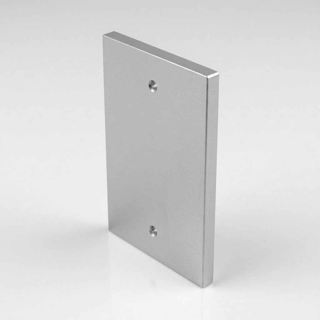 Aluminium Downpipe Access Plate 72x72mm — RAL 9006