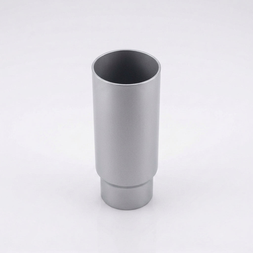 Flush Joint Aluminium Downpipe Length – 76mm Dia x 3m — RAL 9006