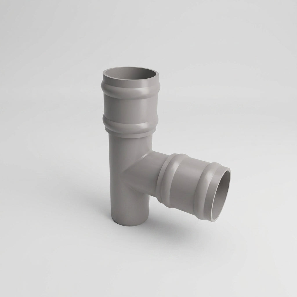 63mm Diameter Traditional Downpipe Branches 92.5° & 112.5° — RAL 7036 / 92.5 Degrees