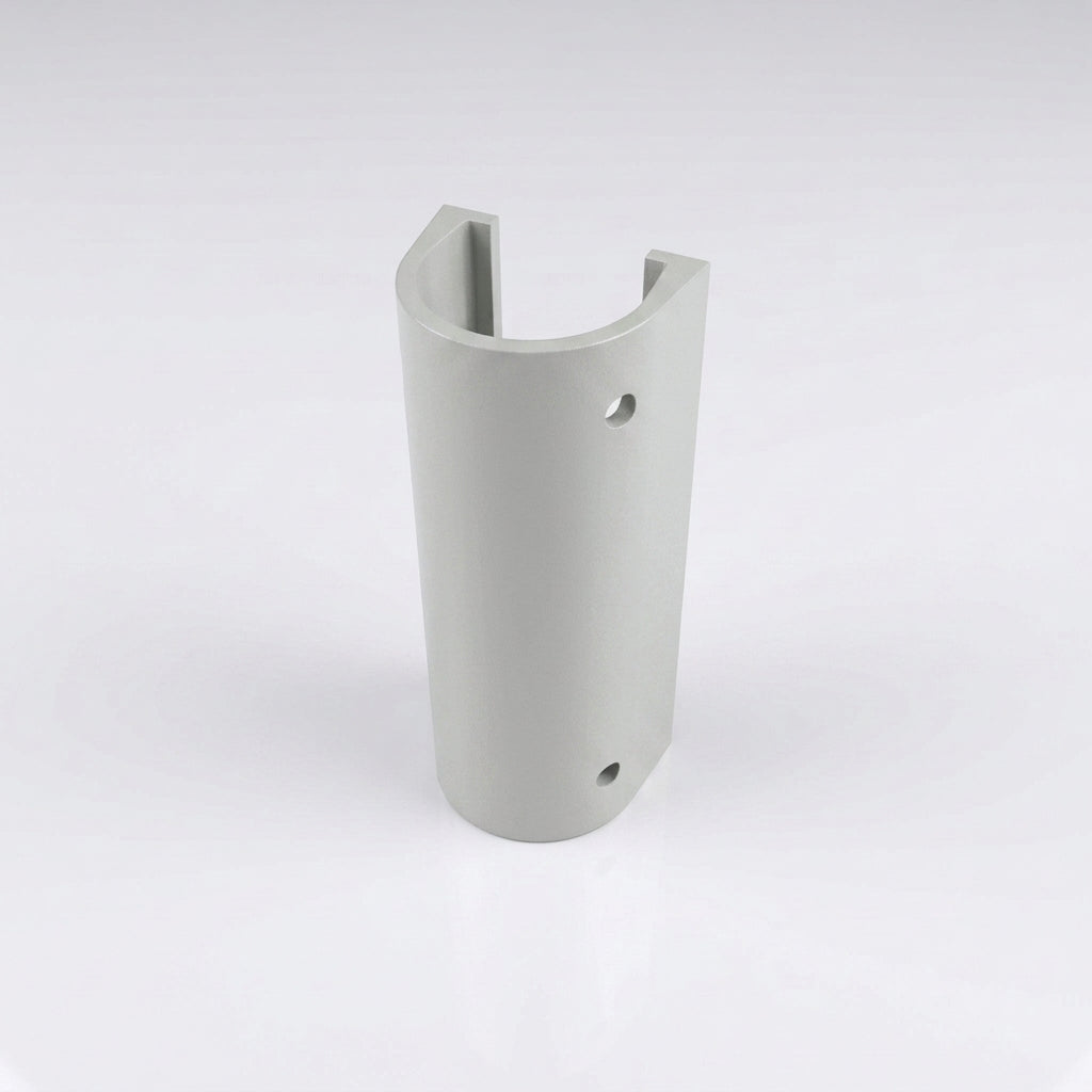 76mm Diameter Aluminium Downpipe Access Plate — RAL 7035