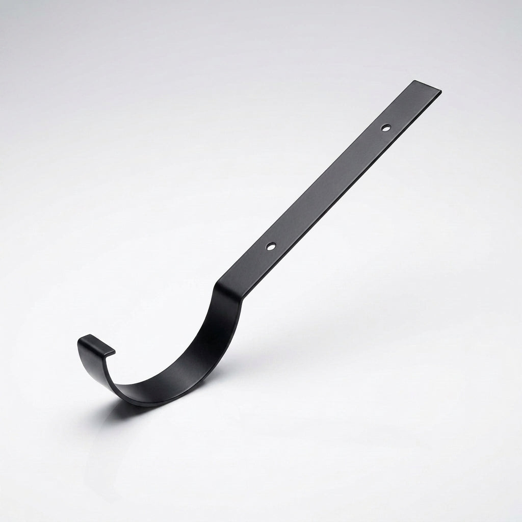 Half Round Aluminium Gutter Top Rafter Bracket 125mm — RAL 9005