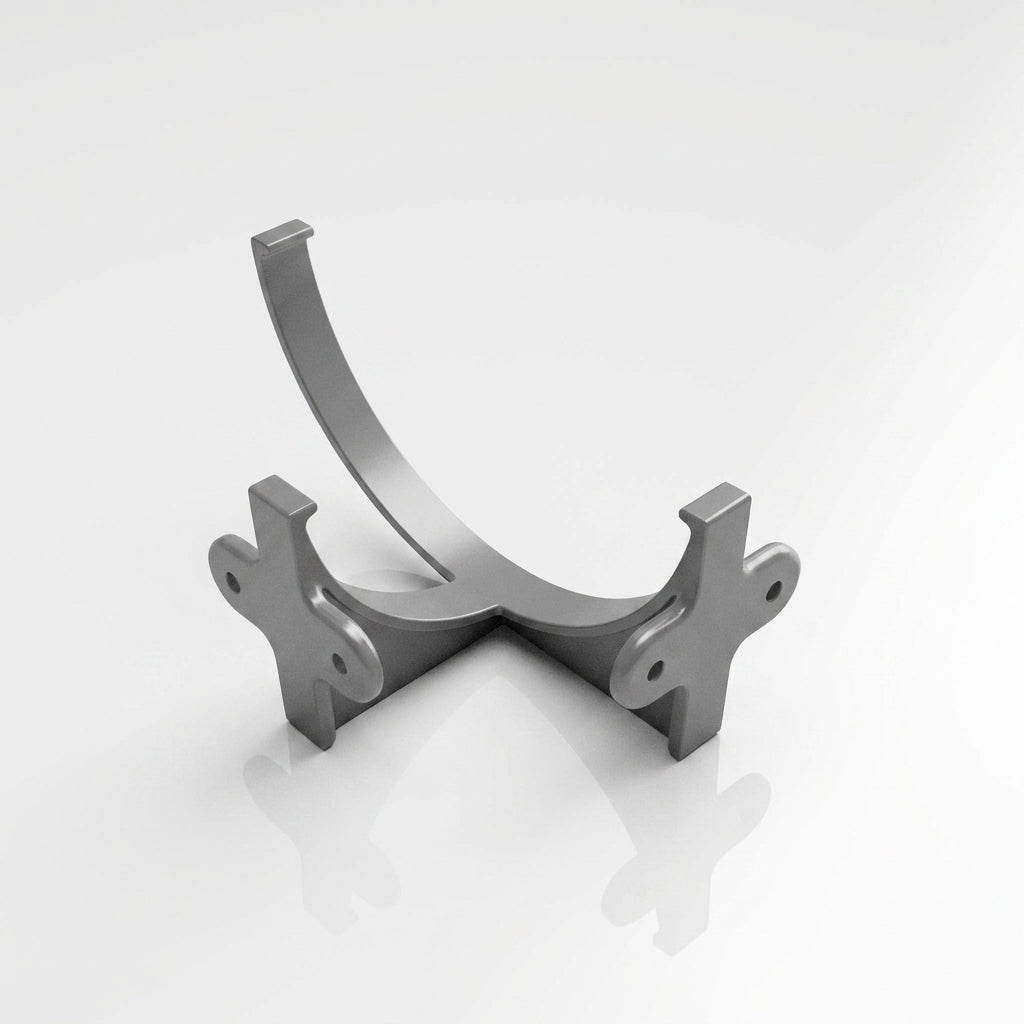 Half Round Aluminium Gutter Fascia Bracket 125mm (view 2)