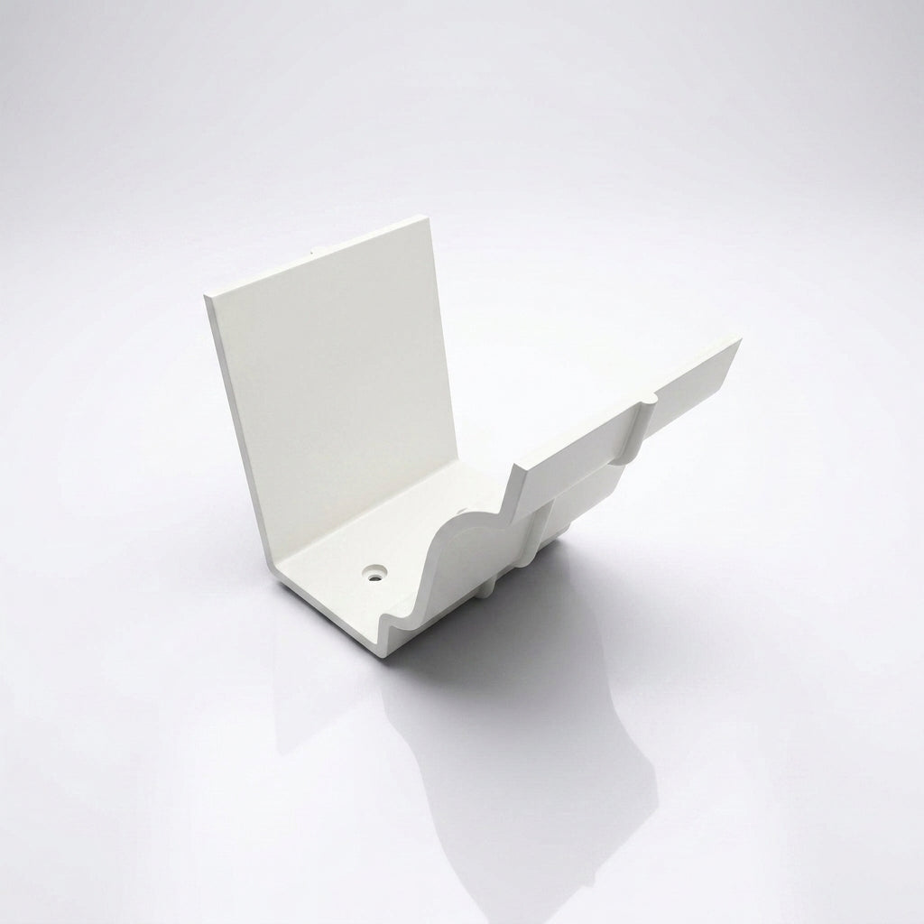Moulded Ogee Gutter Jointer 125 x 100mm Marine Grade — RAL 9016